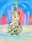Christmas Paint Kit - Christmas In The City Acrylic Painting Kit & Video Lesson, Christmas DIY, Art Gift Set, Beginner Painting, Paint At Home